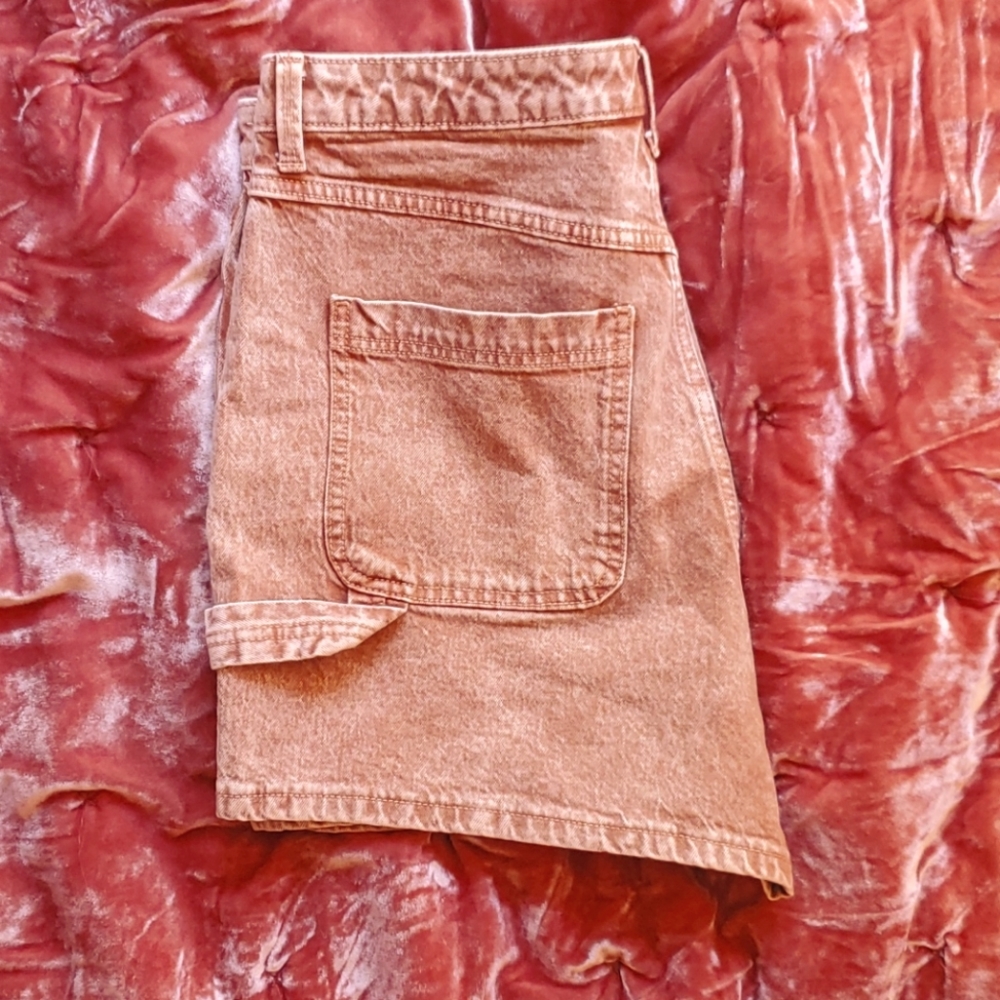 Cottagecore Brown Carpenter Shorts